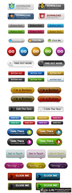 �����ʽ��PSD��ʽ��ť�ز� ��ҳ��ťģ�� ������վ��ť�ز� ��ʰ�ť ��ҳ�������ز�