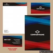 ��ҵVIģ��AI ��ҵLOGO��ʽ ����ͼ��VI���Ч��ͼ ��ֽ ��Ƭ ��ɫ���������ز�