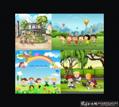 ʸ����ͨ��ͯ�廭����,�羰�廭,�������ﳡ�� ��������,��ͨС���� �׶�ѧ��,ѧϰ����
