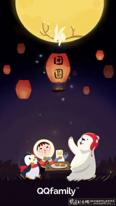 QQ������Բ�ֻ������廭 �����QQ��԰����廭 ��ɫ����������ڲ廭 һ����Բ�廭